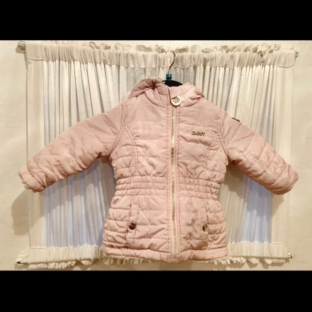 Toddler DKNY Reversible Puffer Coat